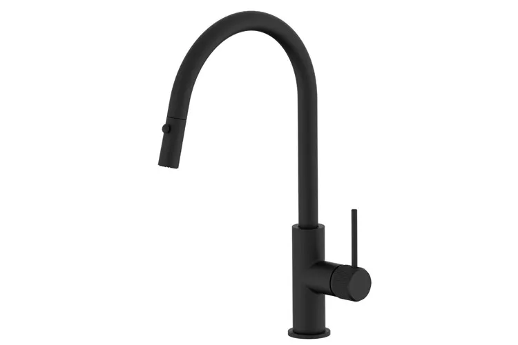 Soul Groove Pull Out Sink Mixer (Dual Spray), Matte Black