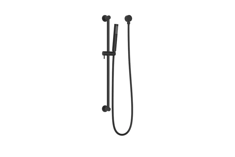 Soul Slimline Hand Shower on Rail, Matte Black 