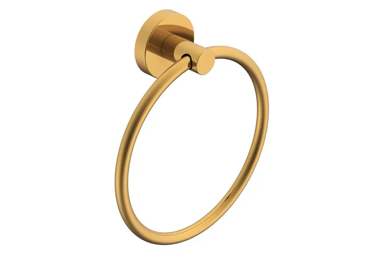 Soul Towel Ring, Brushed Brass