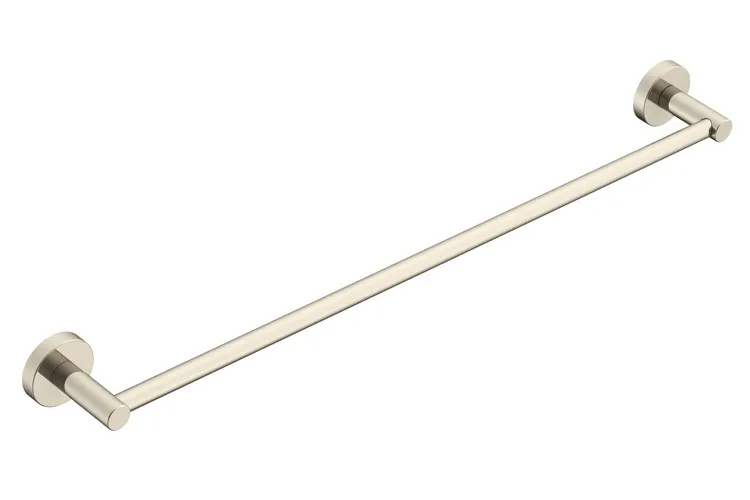 Soul Single Towel Rail 600mm, Brushed Nickel