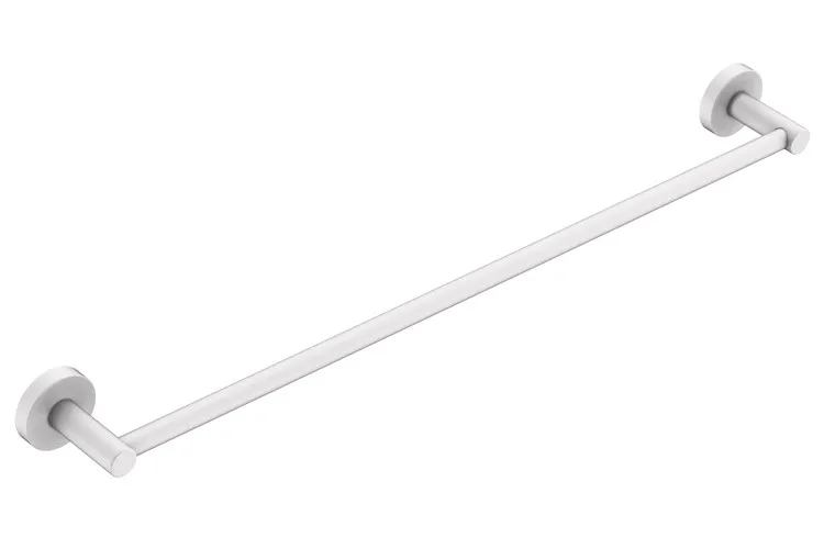 Soul Single Towel Rail 600mm, Matte White