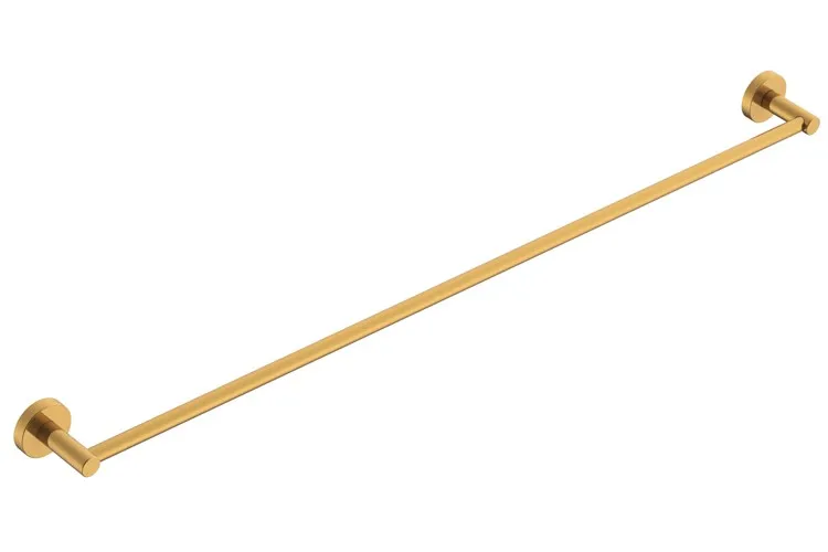 Soul Single Towel Rail 900mm, Brushed Brass