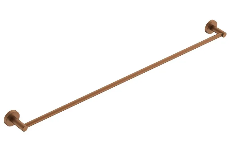 Soul Single Towel Rail 900mm, Brushed Copper