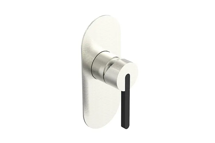 Bronx Wall / Shower Mixer, Brushed Nickel / Matte Black