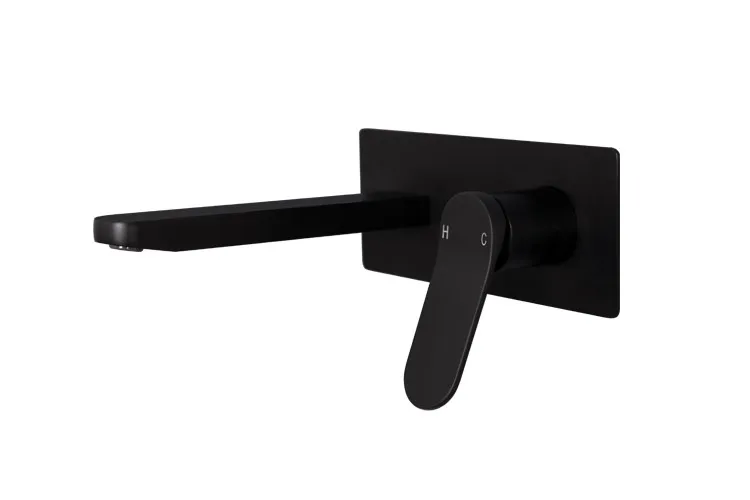 Liberty Wall Basin Set, Full Matte Black