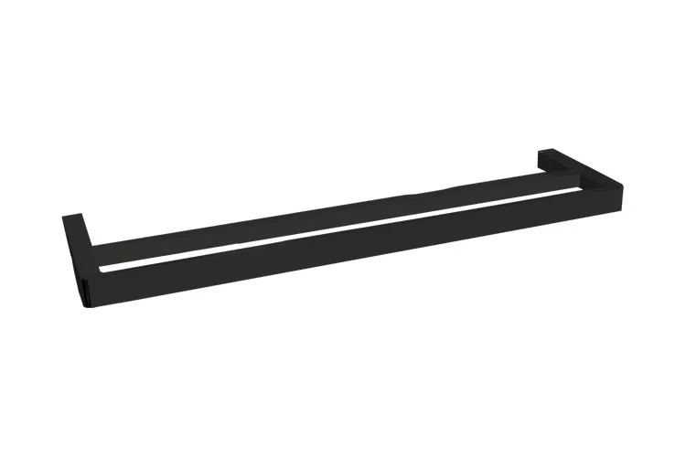 Brooklyn Double Towel Rail 600mm Matte Black