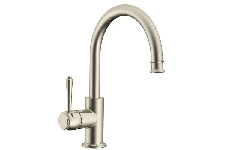 Eternal Gooseneck Basin Mixer Brush Nickel