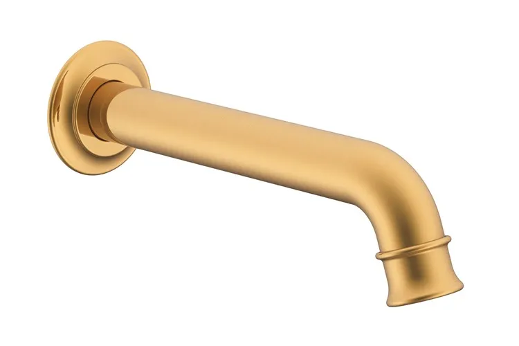 Eternal Mini Wall Spout Brushed Brass