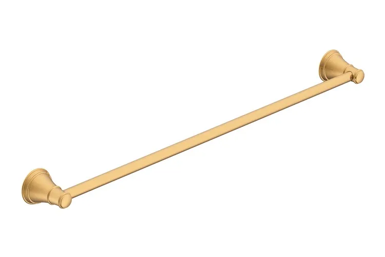 Eternal Single Towel Rail 600 Brushed Brass