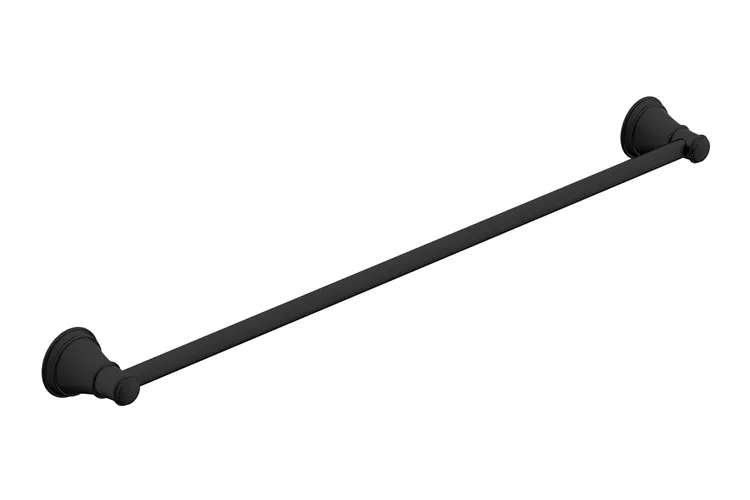 Eternal Single Towel Rail 600 Matte Black