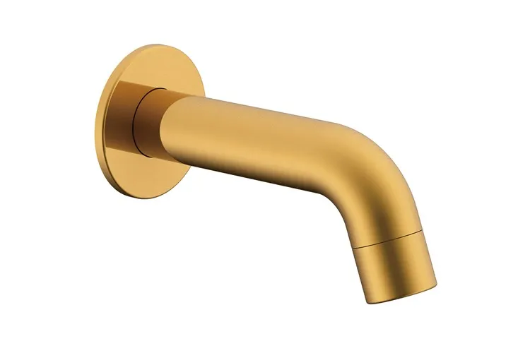 Soul Mini Wall Spout Brushed Brass