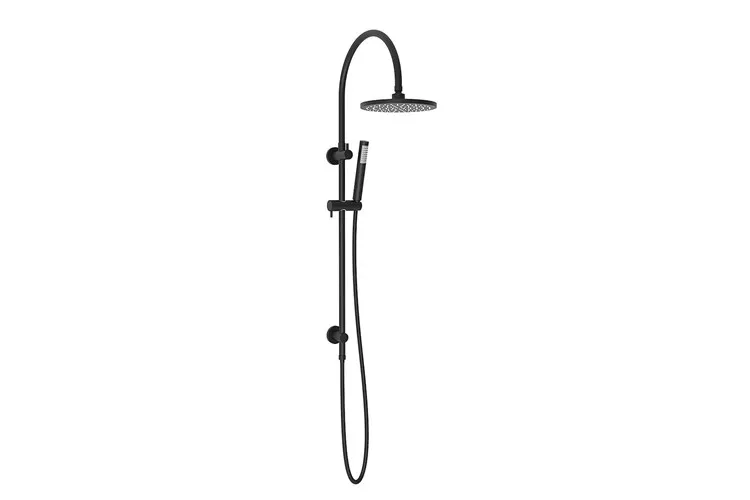 Soul Gooseneck Twin Shower Set Matte Black
