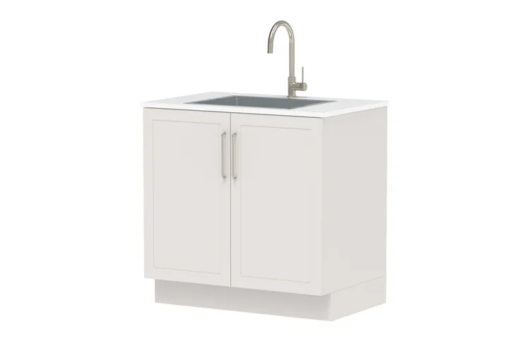 Laundry All-In-One Sink Cabinet with Clovelly Large Rectangular Sink