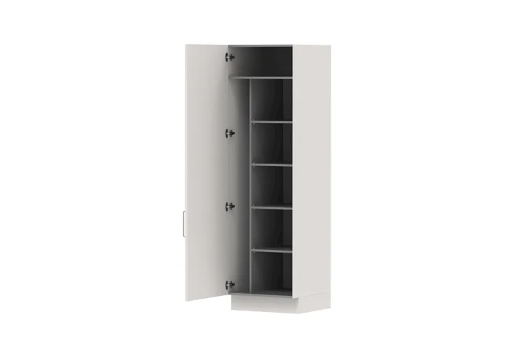 Tall Cabinet 600mm - 1 Door with Broom Split (Classic)