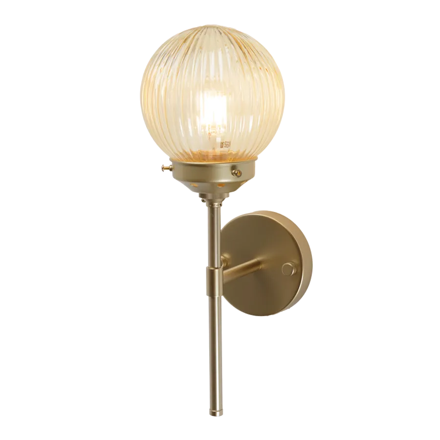 Dakota Reeded Glass Stem Wall Lamp