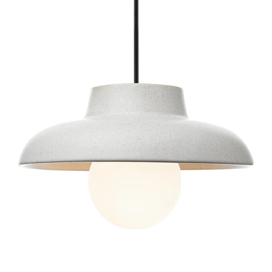 Faroe Ceramic Dish Pendant Light
