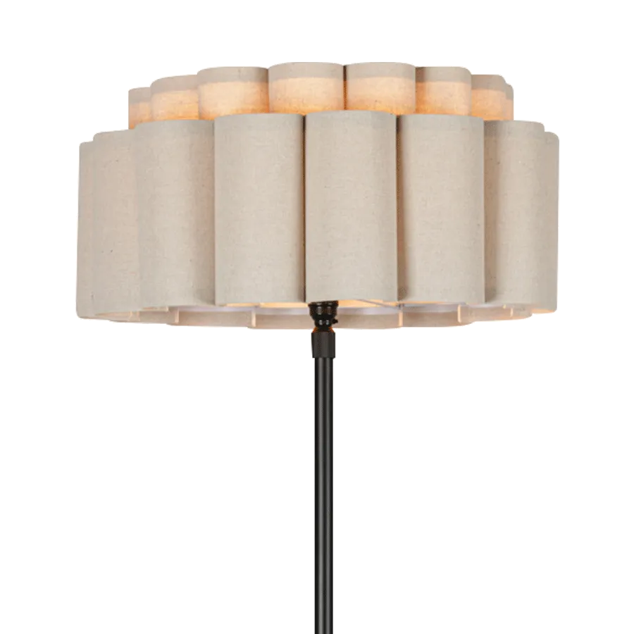 Trenerry Tiered Fabric Scallop Floor Lamp