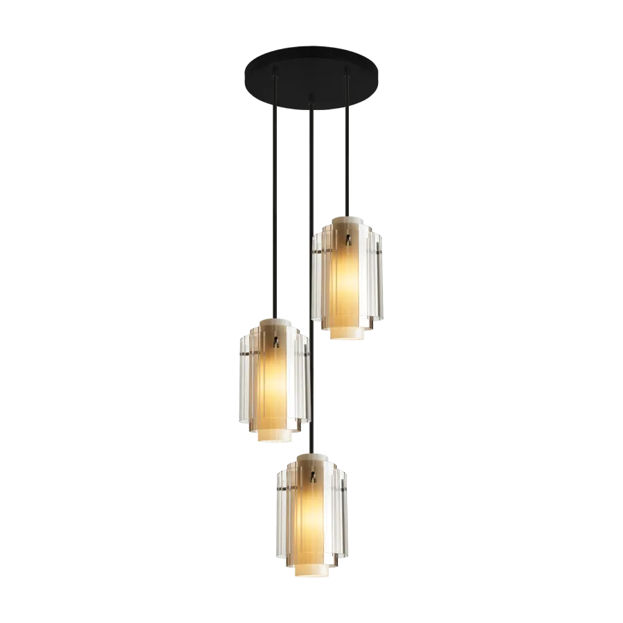 Parlour Triple Layer Glass Multi Light