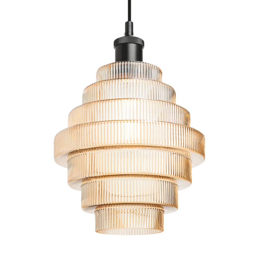 Getty Tiered Glass Pendant Light