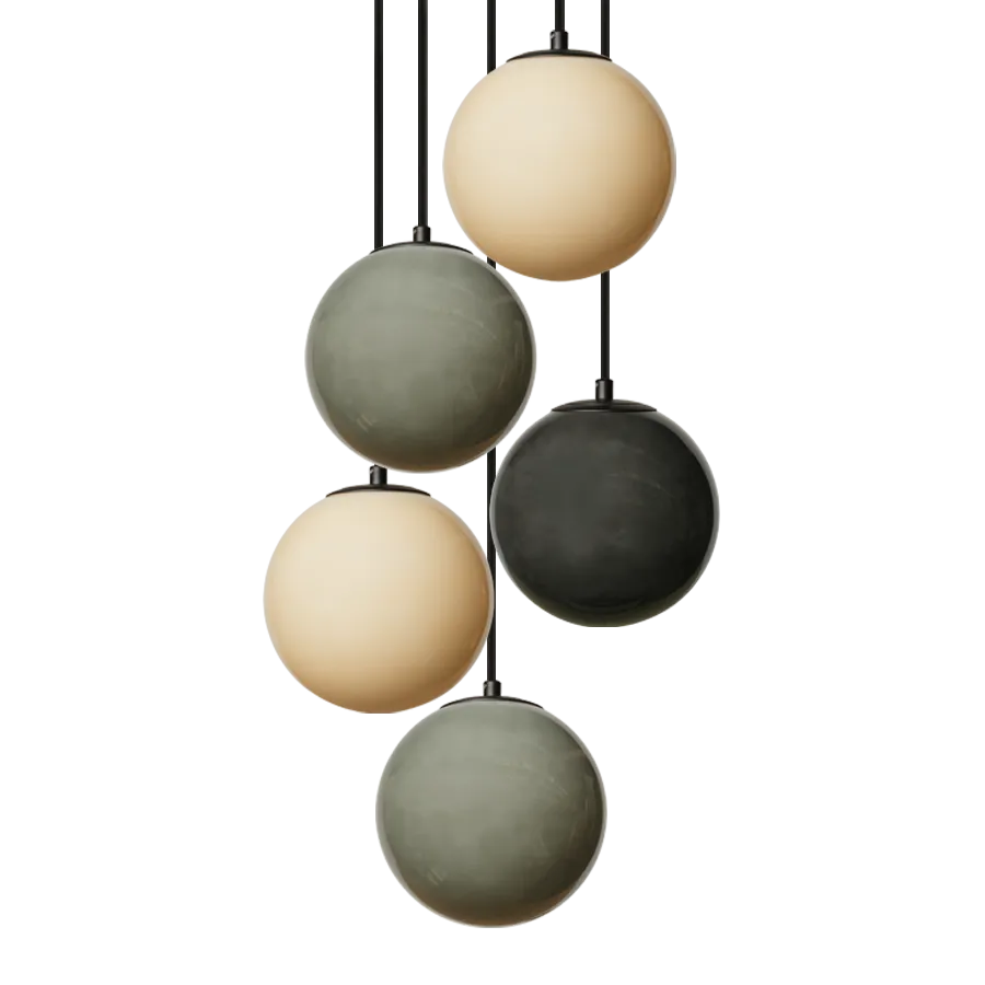 Boise Glass Multi Drop Pendant