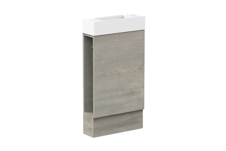 Allie Small Spaces Vanity, Floor Mount