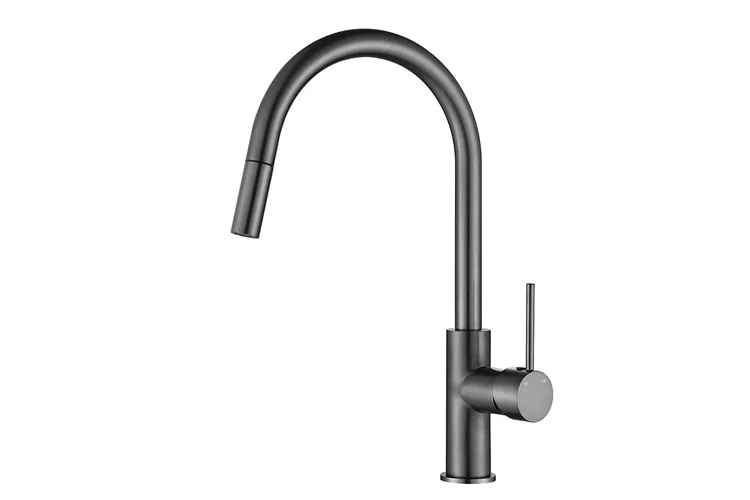 Bloom Pull Kitchen Mixer Brush Gunmetal