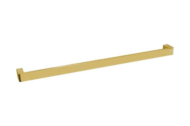 Brooklyn Single Towel Rail 600mm Brushed Brass
