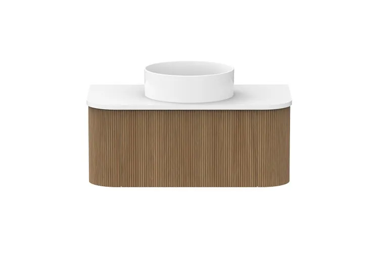 Waverley 900mm Centre Bowl Vanity, Prime Oak
