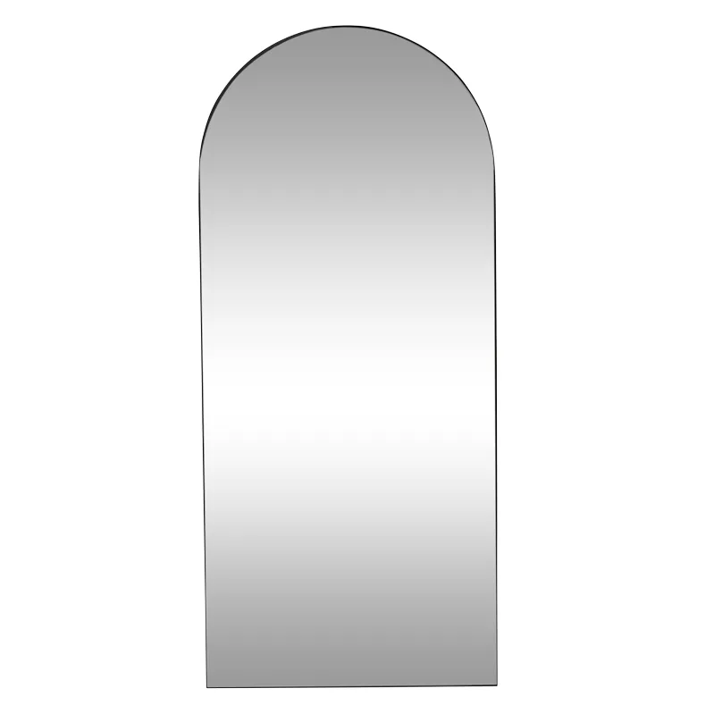 Mansour Floor Mirror Black - 180cm x 80cm by James Lane - Style Sourcebook