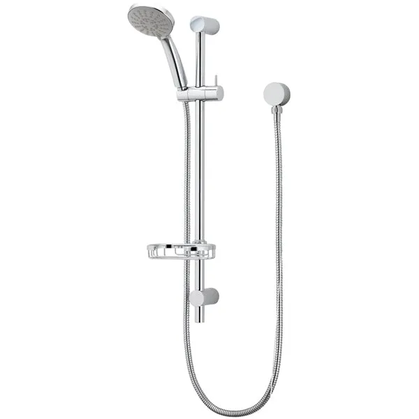 Methven Flexispray Cascade II 3 Function Brass Rail Shower by Methven