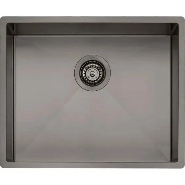 Oliveri Spectra single bowl gunmetal sink NTH by Oliveri - Style Sourcebook