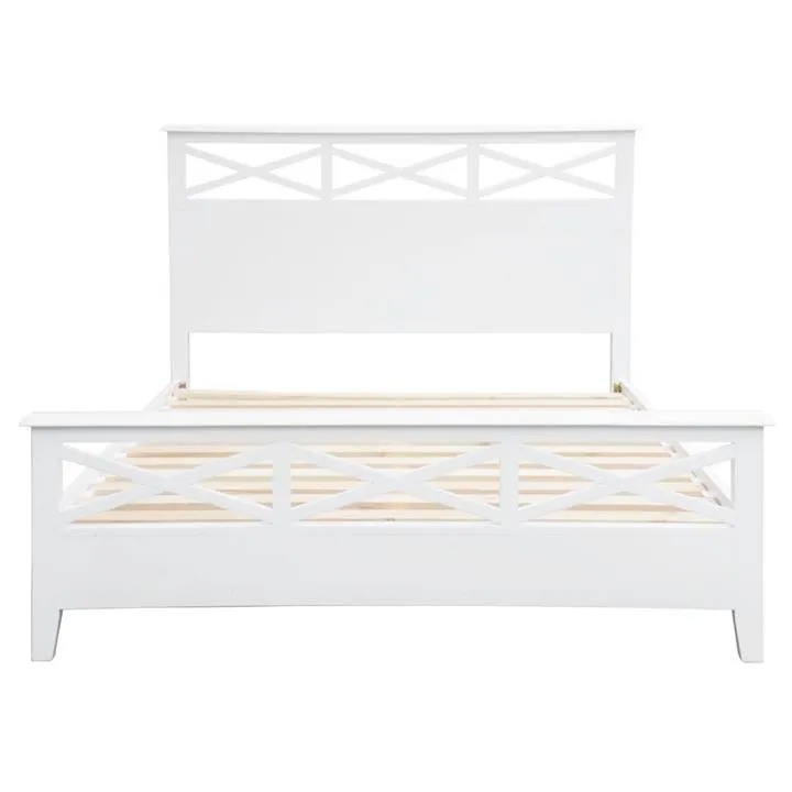 Hastings Acacia Timber Bed, Double by Dodicci Style Sourcebook