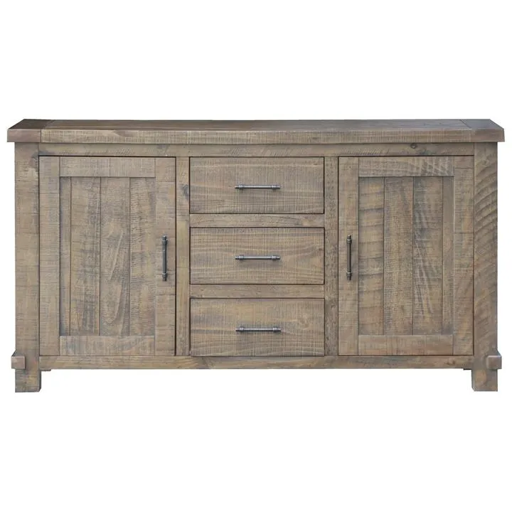 Bredwell New Zealand Pine Timber 2 Door 3 Drawer Buffet Table, 150cm by