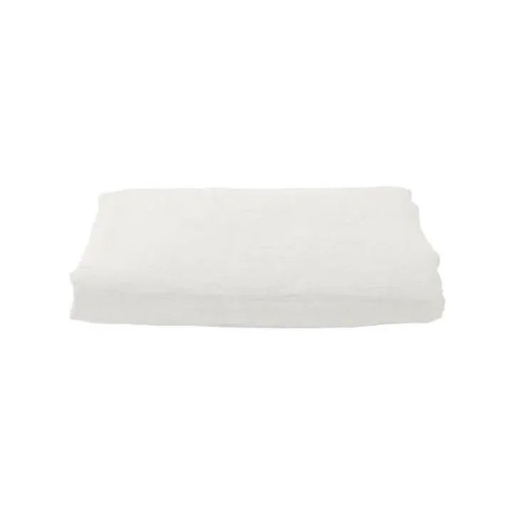 Emilie Linen Fitted Sheet, Super King, Ecru by French Country
