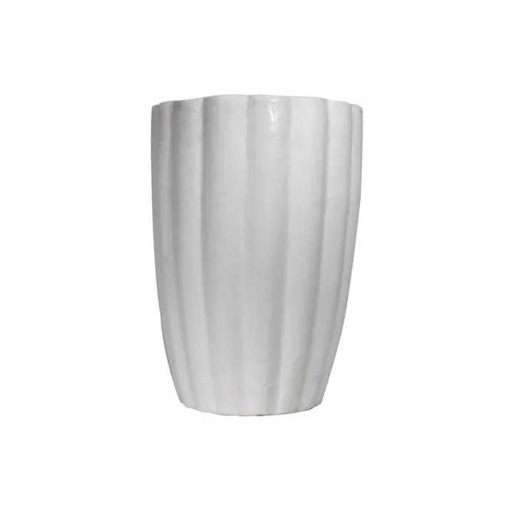 Verona Terracotta Planter, Medium, White by Cozy Lighting & Living