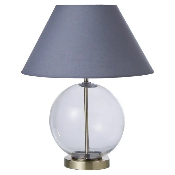 Amalfi Glass Ball Base Table Lamp by Amalfi Style Sourcebook