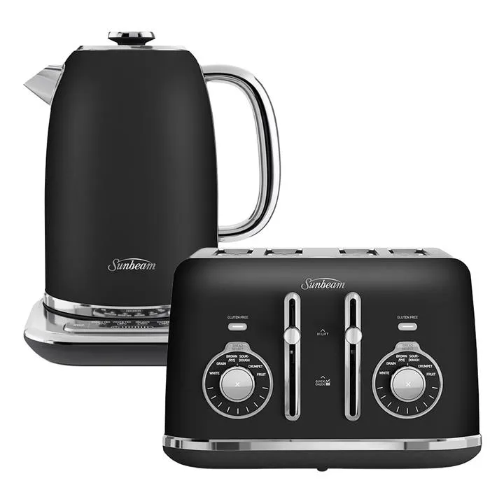 Sunbeam Alinea Select Kettle & Toaster Pack Black by Sunbeam Style Sourcebook
