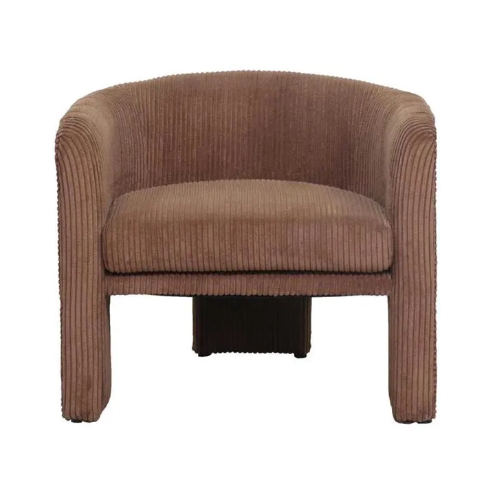 Casa Corduroy Fabric Occasional Armchair, Cinnamon by MRD Home - Style ...
