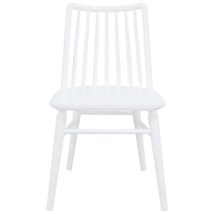Riviera Oak Timber Dining Chair, Set of 2, White by Centrum Furniture
