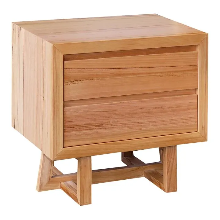 Dante Messmate Timber Bedside Table by MATF Furniture Style Sourcebook