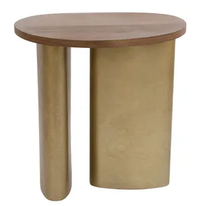 Audrey Large Side Table - Walnut by CAFE Lighting & Living, a Side Table for sale on Style Sourcebook