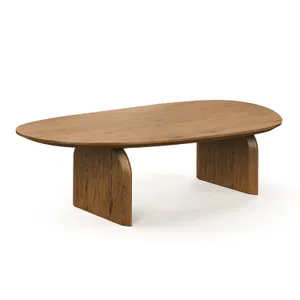 Arco Oval Oak Coffee Table, Brown Oak by L3 Home, a Coffee Table for sale on Style Sourcebook